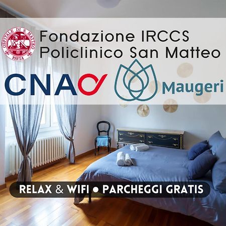 Ospedali E Universita - Policlinico San Matteo A 300M - Parcheggio Gratis بافيا المظهر الخارجي الصورة