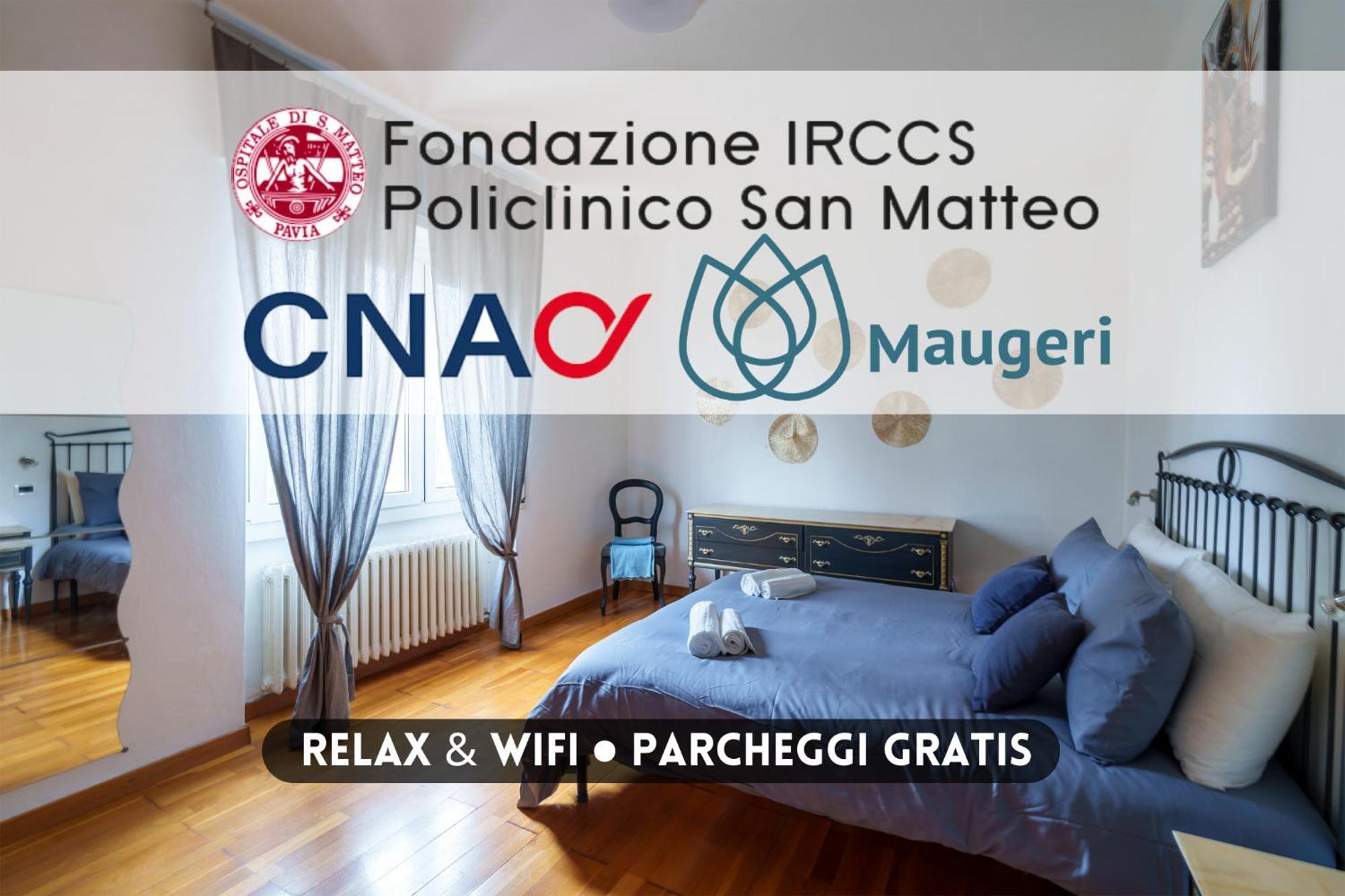 Ospedali E Universita - Policlinico San Matteo A 300M - Parcheggio Gratis بافيا المظهر الخارجي الصورة